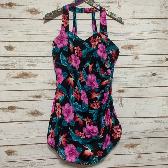 lands end plus swimsuits
